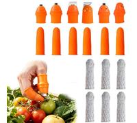 Couteaux de Pouce en Silicone de Jardin - Outil Cueillette Concombres - Outil Cueillette Légumes,pour Agriculteurs Femmes Hommes Maraîchers Fleuristes Jardin Verger Tomates Fraises Haricots Cuisine