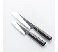 Couteaux du Chef Frank Haasnoot | Ensemble de Couteaux de Chef Japonais | 22 & 16cm | Meilleur Ensemble de 2 Pièces de Couteaux de Cuisine | Couteau de Chef & Couteau de Commis | Acier Inoxydable