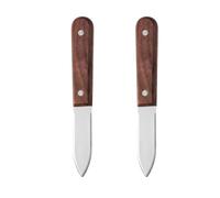 Couteaux en acier inoxydable pour moules et huîtres - Lot de 2 outils pour fruits de mer