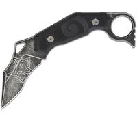 Couteaux FOX WIHONGI TACTICAL, MOA N690CO LAME NOIRE IDRO.STONEWASHED, G10 NOIR FX-651