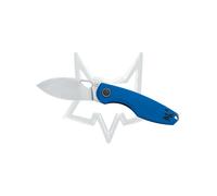 Couteaux Kilin Fox / Vox en lame en acier inoxydable N690 Poignée en aluminium bleu en pierre
