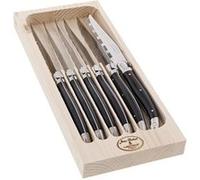 Couteaux Laguiole noir, coffret 6 Jean Dubost