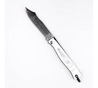 Couteaux régionaux 61715 Couteau Lame 7 cm Acier INOX Z70CD15 Manche 9 cm, Longueur Lame 7 cm Métal Chromé