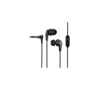 JLab Audio JBuds Pro Signature - Écouteurs filaires avec Microphone et Commandes de Piste, Pilotes en Titane de 10 mm avec Embouts en Gel et ailettes Cush (Noir)