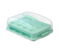 Coutiateur de transport de cupcakes - 14.96x11.42x4.92 pouces 24 Cupcake Carrier pour cupcakes, stockage de nourriture à 2 niveaux avec couvercle, boîte d'organisateur pour muffins, biscuits, gâteaux,