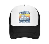 Coutume, j’AI arrêté l’Agriculture pour être Ici Ce Mieux Vaut être Bon Trucker Hat Adulte Casquette de Baseball réglable Hommes Femmes Hip Hop Dad Hat