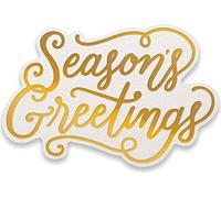Couture Creations Matrices de découpe en feuille de papier gaufré SEAS, Seasons Salutations 2,9"x 1,9", taille unique