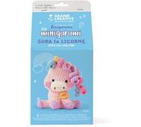 Couture et crochet et tricot Graine Créative Kit Minigurumi Licorne Sora Multicolore