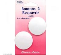 Couture Loisirs - Boutons À Recouvrir En Nylon 38 Mm