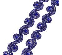 Couture sur une coupe d'appliques en strass Hot Fix