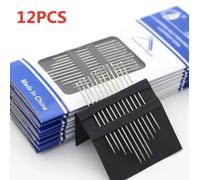 Coutures À La Main En Acier Inoxydable,Ennemi,Trou Latéral Illac Elmainillac,Couture Domestique,Grossière,Moins De Filetage,Bijoux À Bricoler Soi-Même,12 Pièces,24 Pièces,36 Pièces - Type 12pcs