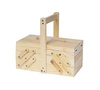 Couturier bois de pin massif accordéon 28x25x15cm.