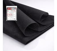 Coutursup - Marque Française - Entoilage Thermocollant Noir 100×250 Cm - Souple- Utilisable En Simple Ou Double Épaisseur Pour Un Maintien Adapté - Non Tissé - 100% Polyester - Couture, DIY