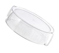 Couverc de Plaque en Verre pour -Ondes Couverc Anti-éclaboussures poignée pour Alimentaire Four à -Ondes