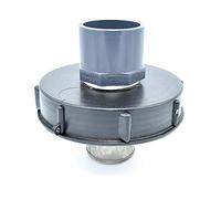 Couvercle 15cm pour cuve 1000L avec entrée PVC 63/75 et filtre 2 pouces