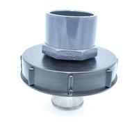 Couvercle 15cm pour cuve 1000L avec entrée PVC 75/90 et filtre 2 pouces-