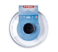 Pyrex - Couvercle en verre Classic - 20 cm Transparent - Bouton bakélite noir