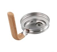 Couvercle à bec verseur à large ouverture en acier inoxydable avec poignée et joint en silicone pour sceller hermétiquement et verser contrôlé du café froid, du lait, du thé glacé et d'autres liquides