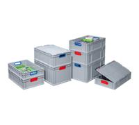 Couvercle à charnière ProfiPlus EuroBox LID S 400 gris