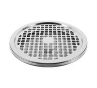 Couvercle à Grille en Acier Inoxydable Commercial de Cendrier | Poubelle et Cendrier Vertical, Usage Intérieur et Extérieur, Argenté, Lot de Set de Pièces