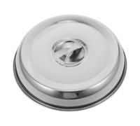 Couvercle à Steak Rond en Acier Inoxydable, Élégant, Argenté | Couvercle Casserole 34cm, Cloche Alimentaire Inox, Accessoire Cuisine pour Restaurants Cuisine