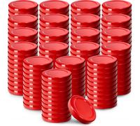 KADAX Lot de 200 couvercles Twist-Off Ø53 mm - Couvercles de Rechange en métal pour bocaux 115ml & Bouteilles de jus - Fermeture hermétique pour conserves, confitures & cornichons