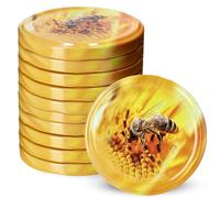 Couvercle à vis Kadax FI82 mm, ensemble de couvertures à torsion en métal, couvercle de remplacement pour pots Mason, couvercle avec 6 dents de colonne montante pour les verres de collision