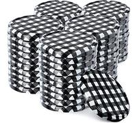 Couvercle à vis Kadax FI82 mm, ensemble de couvertures à tour de torsion en métal, couvercle de remplacement pour pots Mason, couvercle avec 6 dents d'orge pour verres à collision et pots Mason