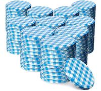 Couvercle à vis Kadax FI82 mm, ensemble de couvertures à tour de torsion en métal, couvercle de remplacement pour pots Mason, couvercle avec 6 dents de colonne montante pour les pots de lutin