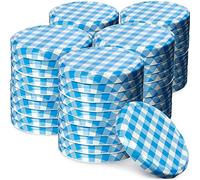 Couvercle à vis Kadax FI82 mm, ensemble de couvertures à tour de torsion en métal, couvercle de remplacement pour pots Mason, couvercle avec 6 dents d'orge pour verres à collision et pots Mason