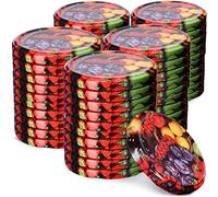 Couvercle à vis Kadax FI82 mm, ensemble de couvertures torsadées en métal, couvercle de remplacement pour pots Mason, couvercle avec 6 dents de colonne montante pour les pots de lutin et de maçon