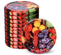 Couvercle à vis Kadax FI82 mm, ensemble de couvertures torsadées en métal, couvercle de remplacement pour pots Mason, couvercle avec 6 dents de colonne montante pour les verres de collision