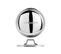 Couvercle Acier Inoxydable Elodie 16 Cm Gris H&H