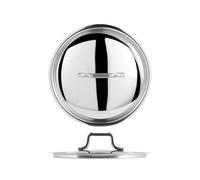 Couvercle Acier Inoxydable Elodie 18 Cm Gris H&H