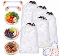 Couvercle Alimentaire Jetable,Film Alimentaire Reutilisable,Couvercle Plastique Extensible,RéUtilisables, HäLt Staub Fern,Pour Conservation Fruits Et LéGumes (500PCS*transparent)