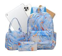 Couvercle alimentaire - Panier de rangement 4 couches, récipient empilable | Sac à dos pour filles du collège, organisateur de sac à dos, joli ensemble de rangement scolaire pour adolescentes