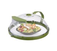Couvercle alimentaire pour micro-ondes - Dôme chauffant anti-éclaboussures réutilisable, protecteur de couvercle en plastique ventilé, conception pliable peu encombrante | Solution de cuisson sans gâc
