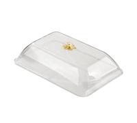 Couvercle Alimentaire Rectangulaire en Forme de Cloche, Moustiquaire de Table pour Aliments, Cloche Couvre Plat, pour Gâteaux, Bonbons, Planches de Charcuterie, Beignets et Fromages, Xl Transparent