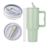 Couvercle Anti-Fuite De 40 Oz Pour La Tasse Stanley,Pour Le Remplacement Anti-Fuite Du Couvercle Stanley,Gobelet RéUtilisable Pour Couvercles De Tasse (2 pièces vert vif)