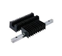 Couvercle anti-poussière de guidage linéaire CNC Couvercle anti-poussière HGR15 HGR20 HGR25 HGR30 for bloc coulissant de guidage linéaire, manchon protection télescopique(For HGR30,950mm)