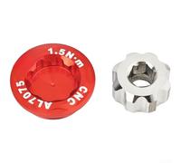 Couvercle anti-poussière en aluminium M20 avec outil hexagonal M6 pour pédalier creux de vélo de route usiné CNC pour un ajustement solide (rouge)