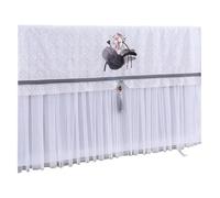 Couvercle anti-poussière for téléviseur, pas besoin de retirer le couvercle du lors la mise en marche tissu protection domestique for(Color04,130 x Height 85cm-01)