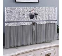 Couvercle anti-poussière for téléviseur, pas besoin de retirer le couvercle du lors la mise en marche tissu protection domestique for(Color01,95 x Height 65cm)