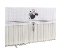 Couvercle anti-poussière for téléviseur, pas besoin de retirer le couvercle du lors la mise en marche tissu protection domestique for(Color02,115 x Height 75cm-03)