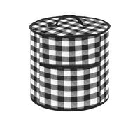 Couvercle anti-poussière pour friteuse à air, couvercle de pot de riz | Couvercle anti-poussière rond avec poignée de poche,Couvertures pour appareils de cuisine, protection pliable pour et
