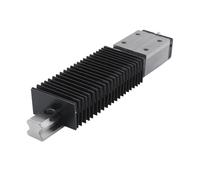 Couvercle anti-poussière pour guide linéaire 1 pièce de housse de protection anti-poussière for rails de guidage linéaires CNC, en PVC résistant aux soufflets(HGR45,300mm)