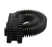 Couvercle anti-poussière pour guide linéaire HGR25 soufflets télescopiques pour machines-outils CNC, manchon de protection flexible pour rails de guidage d'équipement et pièces mécaniques (400 mm)