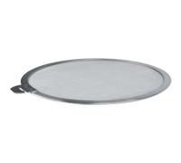 Couvercle anti-projection 33 cm en inox à poignée amovible