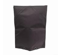 Couvercle anti-refoulement en tissu Oxford 420D argenté imperméable pour isolation de tuyau d'extérieur pour système d'arrosage Noir 61 x 61 cm