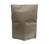 Couvercle anti-refoulement en tissu Oxford 420D argenté imperméable pour isolation de tuyau d'extérieur pour systèmes d'arrosage (café, 76,2 x 61 cm)